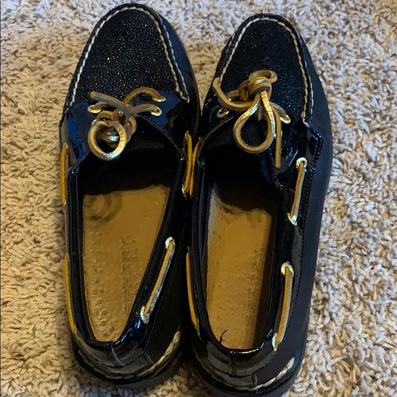 Women’s Sperry Topsider A/O 2 eye caviar black 8 - Picture 2 of 4